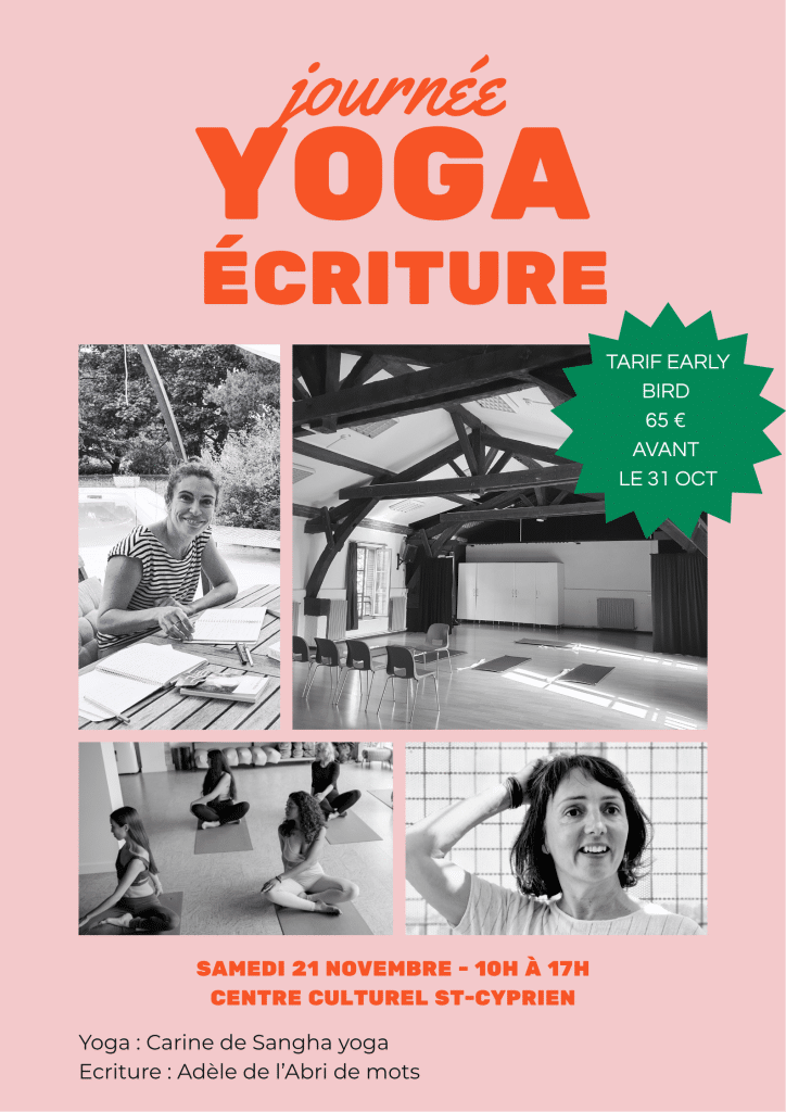 stage yoga écriture novembre